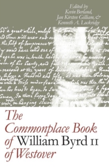 Image for The Commonplace Book of William Byrd II of Westover