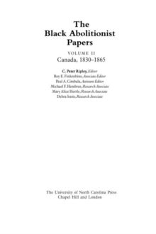 Image for The Black Abolitionist Papers, Volume II