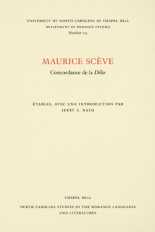 Image for Maurice Sceve: Concordance de la Delie