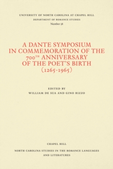 Image for Dante Symposium in Commemoration of the 700th Anniversary of the Poet's Birth (1265-1965)