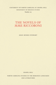 Image for Novels of Mme Riccoboni