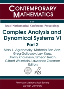 Complex Analysis and Dynamical Systems VI