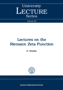 Image for Lectures on the Riemann Zeta Function