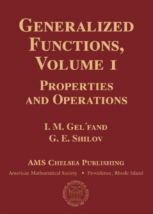 Generalized Functions, Volume 1