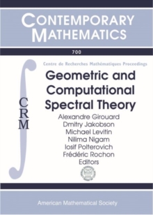Image for Geometric and Computational Spectral Theory