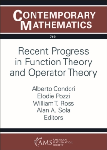 Image for Recent Progress in Function Theory and Operator Theory