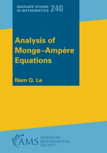 Image for Analysis of Monge-Ampere Equations