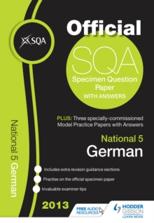 Image for SQA specimen paper 2013 National 5 German and model papers.