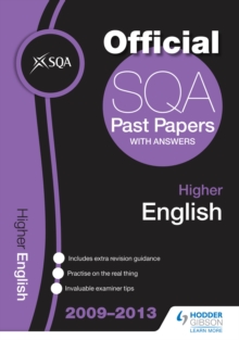 Image for SQA Past Papers 2013 Higher English