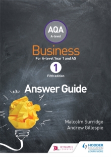 Image for AQA Business for A Level 1 (Surridge & Gillespie): Answers