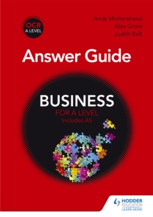 Image for OCR business for A level: Answer guide