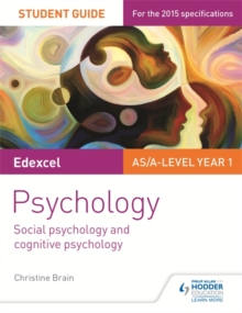 Image for Edexcel Psychology Student Guide 1: Social psychology and cognitive psychology