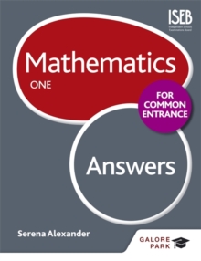 Image for Mathematics for Common EntranceOne,: Answers