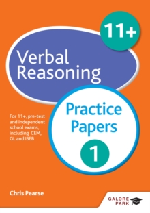 Image for 11+ verbal reasoning: for 11+, pre-test and independent school exams including CEM, GL and ISEB. (Practice papers 1)