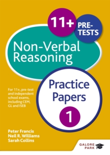Image for 11+ non-verbal reasoning  : for 11+, pre-test and independent school exams including CEM, GL and ISEB: Practice papers 1