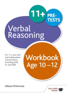 Image for Verbal Reasoning Workbook Age 10-12 : For 11+, pre-test and independent school exams including CEM, GL and ISEB