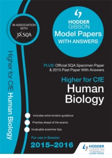 Image for Higher human biology 2015/16 SQA specimen, past and Hodder Gibson model papers
