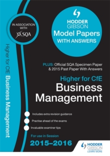 Image for Higher business management 2015/16 SQA specimen, past and Hodder Gibson model papers