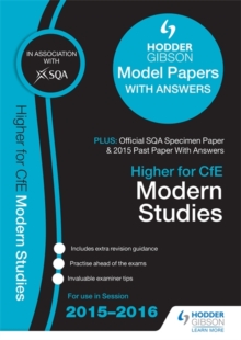 Image for Higher modern studies 2015/16 SQA specimen, past and Hodder Gibson model papers