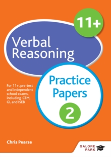 Image for 11+ verbal reasoning: for 11+, pre-test and independent school exams including CEM, GL and ISEB. (Practice papers 2)