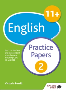 Image for 11+ English practice papers 2: for 11+, pre-test and independent school exams including CEM, GL and ISEB