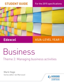 Image for Edexcel AS/A-Level Year 1 business.: (Managing business activities)