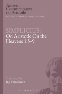 Image for On Aristotle On the heavens 1.5-9