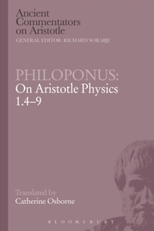Image for Philoponus: On Aristotle Physics 1.4-9