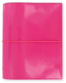 Filofax A5 Domino Patent hot pink organiser