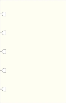 Filofax Pocket Notebook refill – plain paper white