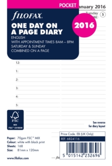 FILOFAX POCKET DAY PER PAGE APPOINTMENTS