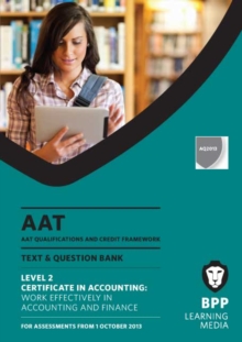 Image for AAT Work Effectively in Accounting and Finance : Study Text