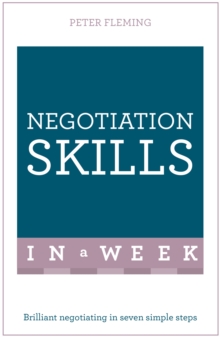 Negotiation Skills In A Week