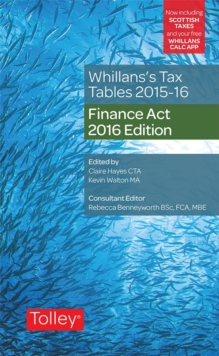 Image for Whillans's Tax Tables 2016-17 (Finance Act edition)