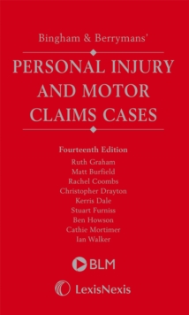 Image for Bingham & Berrymans' Personal Injury and Motor Claims Cases Supplement