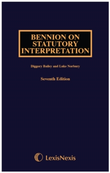 Image for Bennion on statutory interpretation