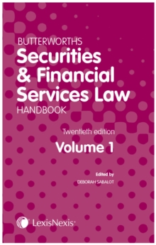 Image for Butterworths securities and financial services law handbook