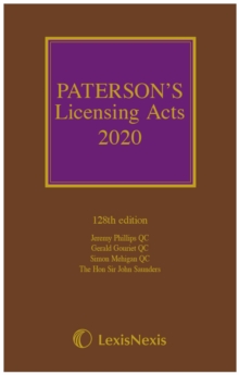 Image for Paterson's Licensing Acts 2020