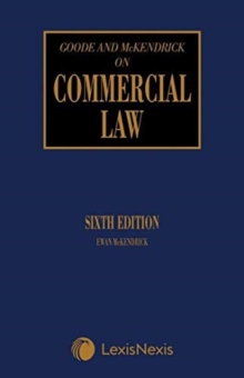Image for Goode on Commercial Law