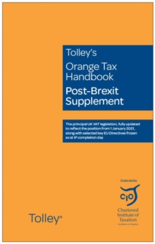 Image for Tolley's Orange Tax Handbook Post-Brexit Supplement