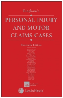 Image for Bingham & Berrymans’ Personal Injury and Motor Claims Cases
