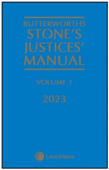 Image for Butterworths Stone's Justices' Manual 2023