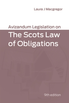 Image for Avizandum legislation on the Scots law of obligations