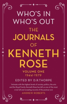 Image for Who's In, Who's Out: The Journals of Kenneth Rose