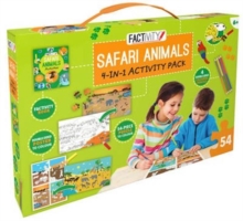 Image for Factivity Safari Animals 4-in-1 Activity Pack