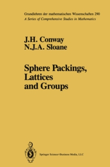 Image for Sphere packings, lattices and groups
