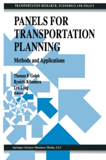 Image for Panels for transportation planning: methods and applications