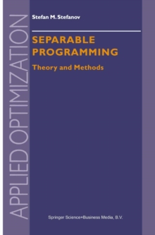 Image for Separable programming: theory and methods