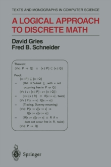 Image for A logical approach to discrete math