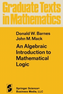 Image for Algebraic Introduction to Mathematical Logic